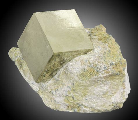 Stunning 1.3" Pyrite Cube In Matrix - Navajun, Spain (#31114) For Sale - FossilEra.com