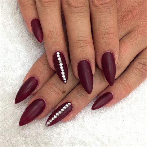 24 Dark Red Nail Art Designs , Ideas Design Trends | Nail Art Design ...