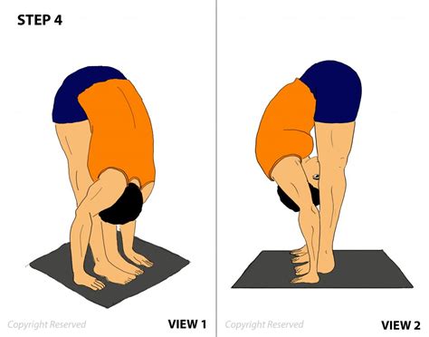 Padahastasana | Padahastasana Benefits, Pada Hastasana, Yoga Steps