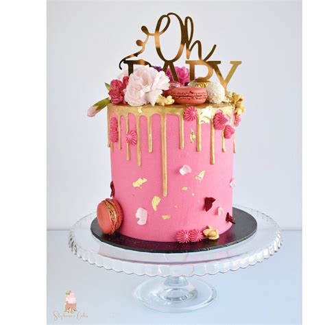 Pink Gold | Elegant Customzied Birthday Party Cake | Pandoracake.ae