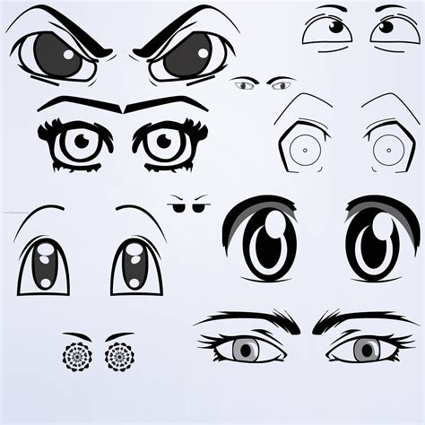 Anime Eyes | Free Photoshop Brushes Download | 123Freebrushes