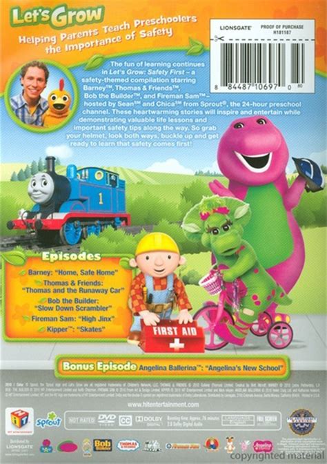 Let's Grow: Safety First (DVD 2010) | DVD Empire