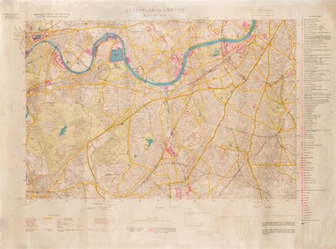 Bonhams : The Blitz: Bombing maps of London, 1941