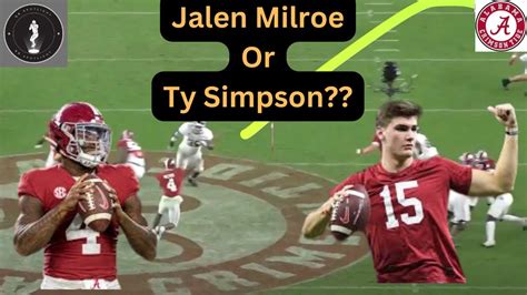 Alabama QB Battle: Jalen Milroe vs Ty Simpson|Highlights - Win Big Sports