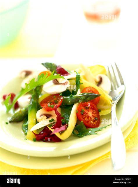 Raw vegetable salad Stock Photo - Alamy