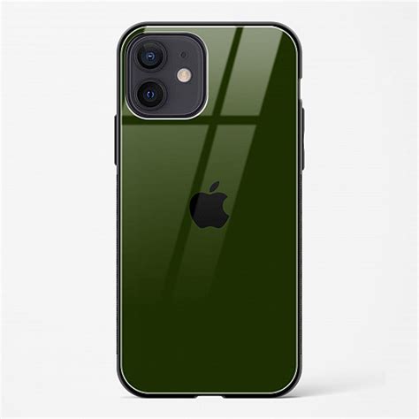 Buy Dark Green Glass Case for iPhone 12