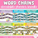 Word Chains Decodable Phonics BUNDLE - Stay Classy Classrooms