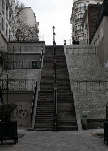 Stairs at Montmartre | The stairs of Rue de Mont Cenis, in t… | Flickr