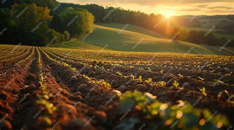 Premium Photo | Soil Conservation Contour Farming Techniques Background