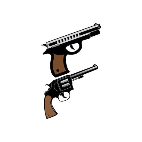 Premium Vector | Gun icon logo vector design template