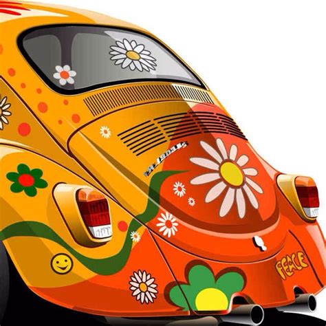 Épinglé par Angela Hood sur color my world | Voiture hippie, Coccinelle voiture, Voiture