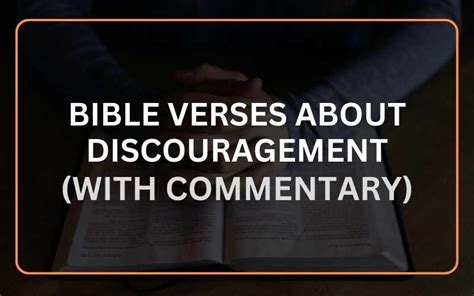 Top 20 Bible Verses About Discouragement (With Commentary) - Scripture Savvy