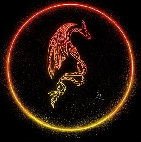 Neon dragon by shri2015 on DeviantArt