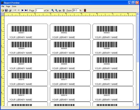 Printable Barcode Labels