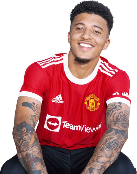 Jadon Sancho Manchester United football render - FootyRenders