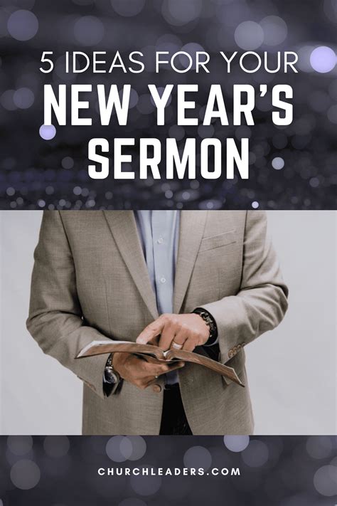 5 Ideas for Your New Year's Sermon for A Great Start to the New Year