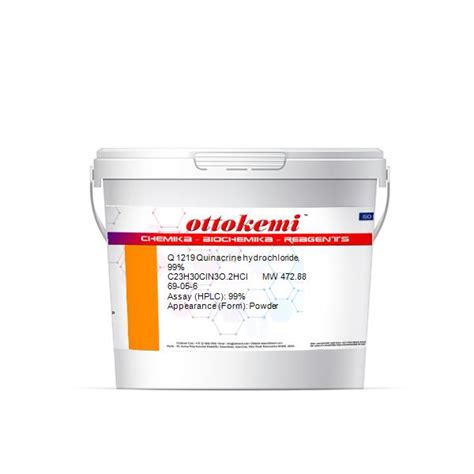 Quinacrine hydrochloride, 99% - Manufacturers & suppliers with worldwide shipping