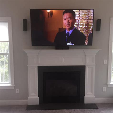 A simple curved TV install - McMahon Media