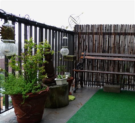 Black bamboo fence, NYC terrace garden | Fence design, Rustic fence, Fence landscaping