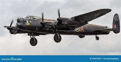 Lancaster Bomber plane editorial stock photo. Image of royce - 42597403