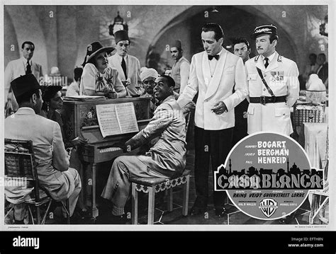 Casablanca - Movie Poster Stock Photo - Alamy