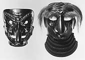 Mask in the Shape of a Mountain Demon's Face | Japanese | The Met