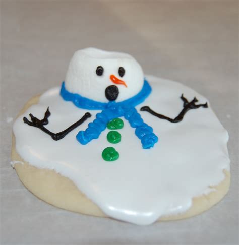 Melted Snowman Cookies