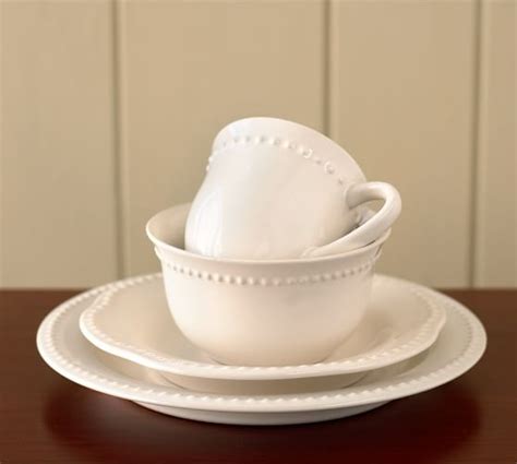 Emma Beaded Stoneware Dinnerware Sets | White dinnerware, Stoneware dinnerware sets, Dinnerware