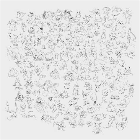 All 150 Pokemon First Gen by simoneferriero on DeviantArt