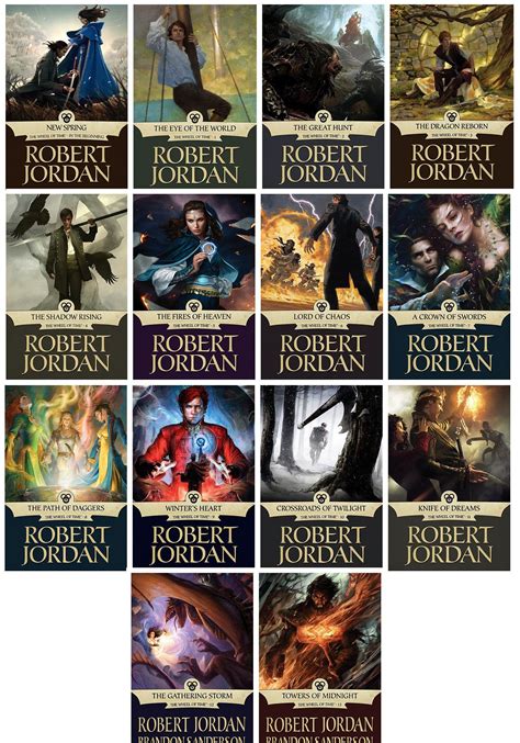 The Wheel of Time series by Robert Jordan and Brandon Sanderson (I should probably go back and ...