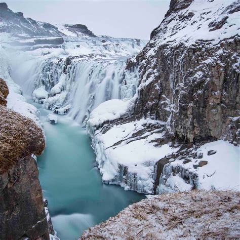 Download wallpaper: Gullfoss waterfall in Iceland 2048x2048