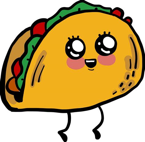 Cute taco, illustration, vector on white background 13553080 Vector Art at Vecteezy