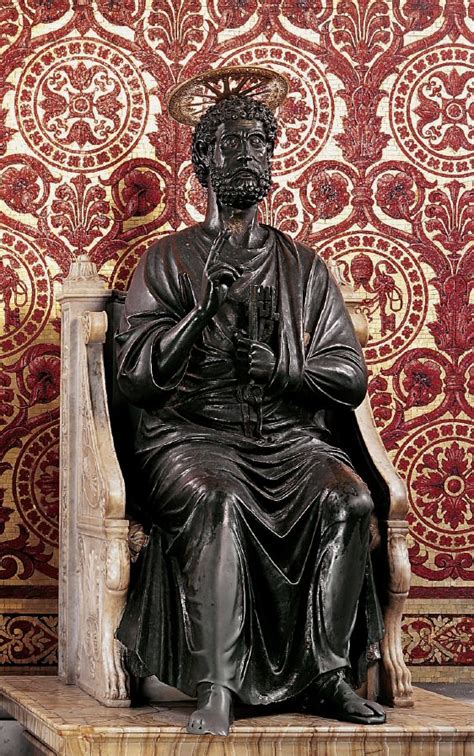 St.Peter bronze statue in St.Peter's Basilica - Vatican City