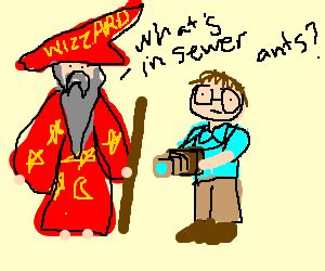 Rincewind and Twoflower (Discworld series) - Drawception