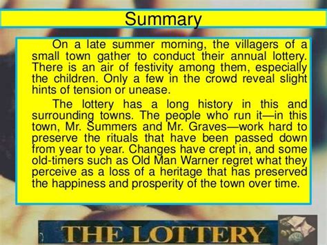 😂 The lottery by shirley jackson character analysis. Character Analysis. The Lottery Essay ...