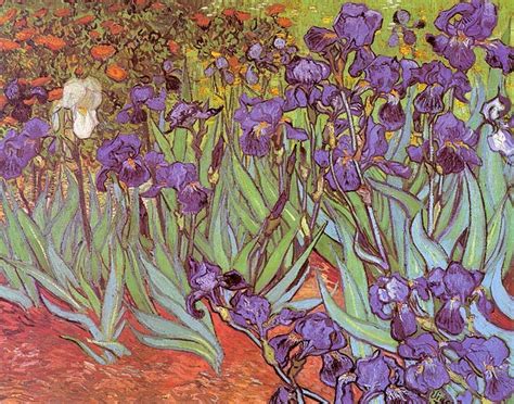 Van Gogh, Irises , 1889, oil on canvas, Getty Museum, Post-Impressionist