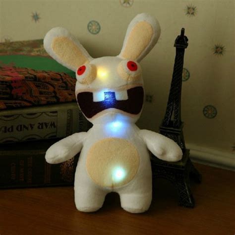 1PCS Rayman Raving Rabbids Led Sound Rabbids Invasion Cute Rabbit Plush ...