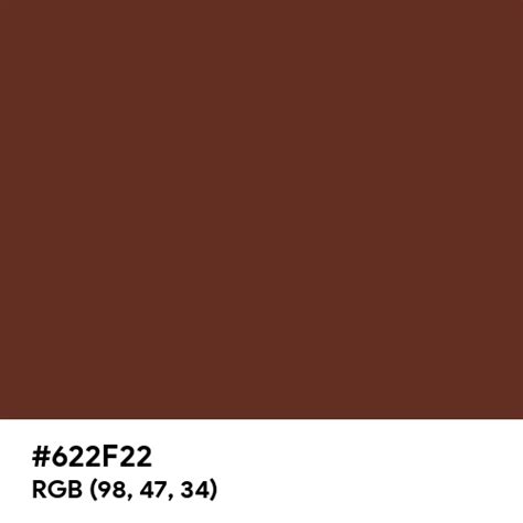 Red Brown color hex code is #622F22