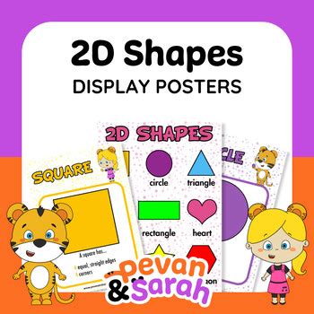 2D Shapes Posters | Classroom Decor | Numeracy Displays by Pevan & Sarah