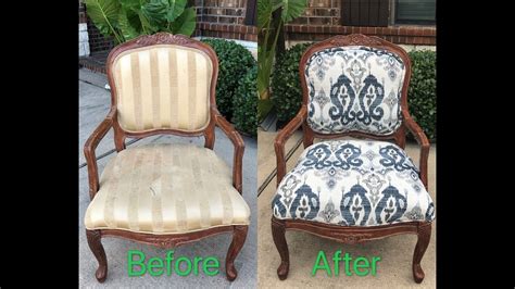 DIY - How to Reupholster a Chair - YouTube | Reupholster chair diy, Diy ...