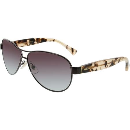 Ralph Lauren Women's Polarized RA4096-249/62-59 Black Aviator ...