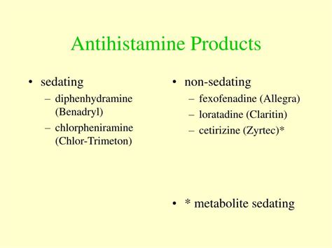 PPT - Antihistamines PowerPoint Presentation, free download - ID:158023