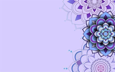 Purple, Blue Background Design with Mandala Patterns 1311381 Vector Art at Vecteezy