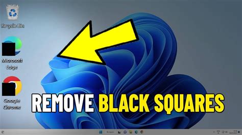 Remove Black Boxes on Desktop Icons in Windows 11 / 10 | How To Fix black Squares on desktop ...