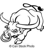 Angry bull. Angry mad bull bursting through wall. | Bull, Drawings, Art icon
