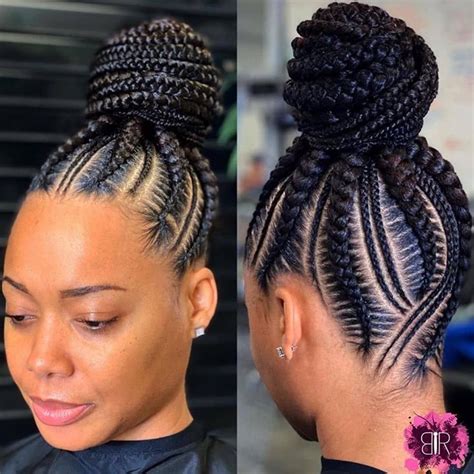 I like this hair do in 2020 | Feed in braids hairstyles, Braided cornrow hairstyles, Natural ...