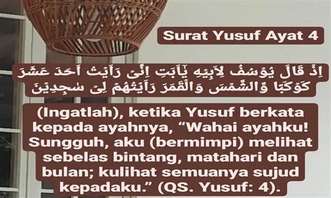 Surat Yusuf Ayat 4: Latin, Arti, Cara Mengamalkan dan Keutamaannya - Parboaboa