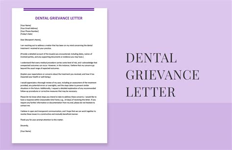 dental grievance letter in Word, Google Docs - Download | Template.net