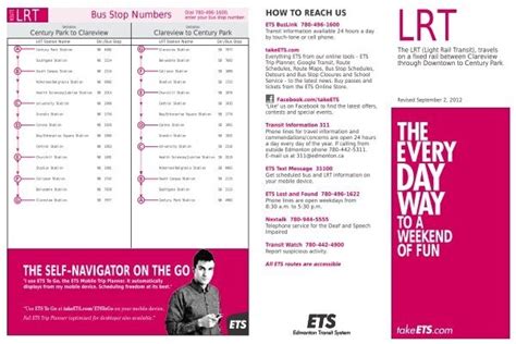 LRT Schedule and Map - City of Edmonton