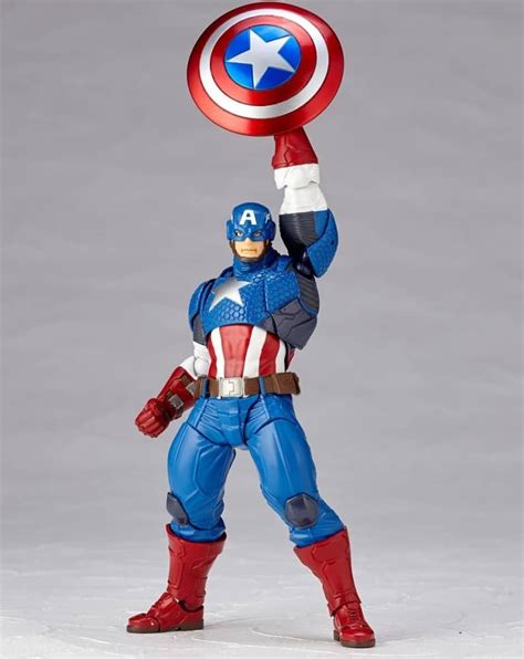 Marvel Amazing Yamaguchi Revoltech Captain America Figure Coming Soon – DisKingdom.com